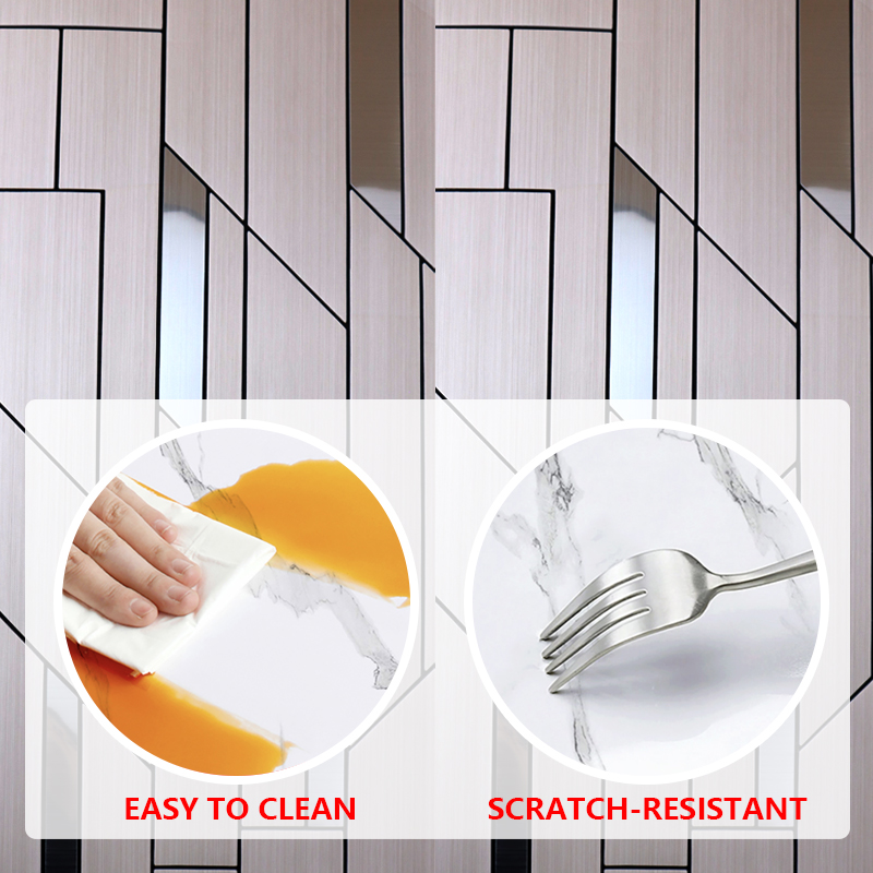 modern design ixpe self-adhesive wall covering Waterproof mosaic wall sticker for kitchen bathroom