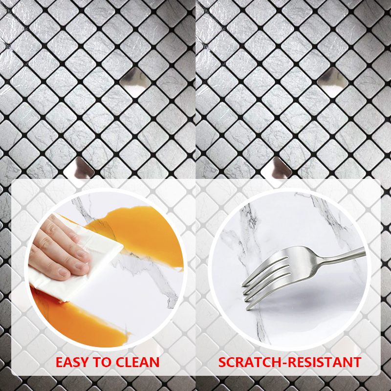 Non-Toxic easy peel 3d wall stickers home decor self-adhesive mosaic wall sticker for Bedroom Living Room