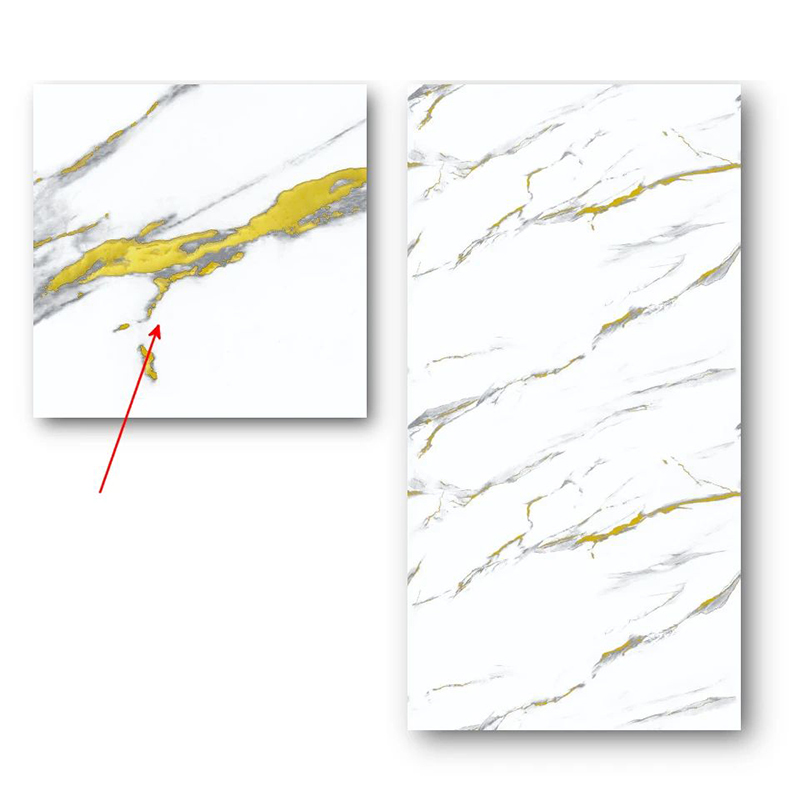 Easy DIY Installation Spanish Style Papel Tapiz Marble Wall Sticker with Metallic Accents