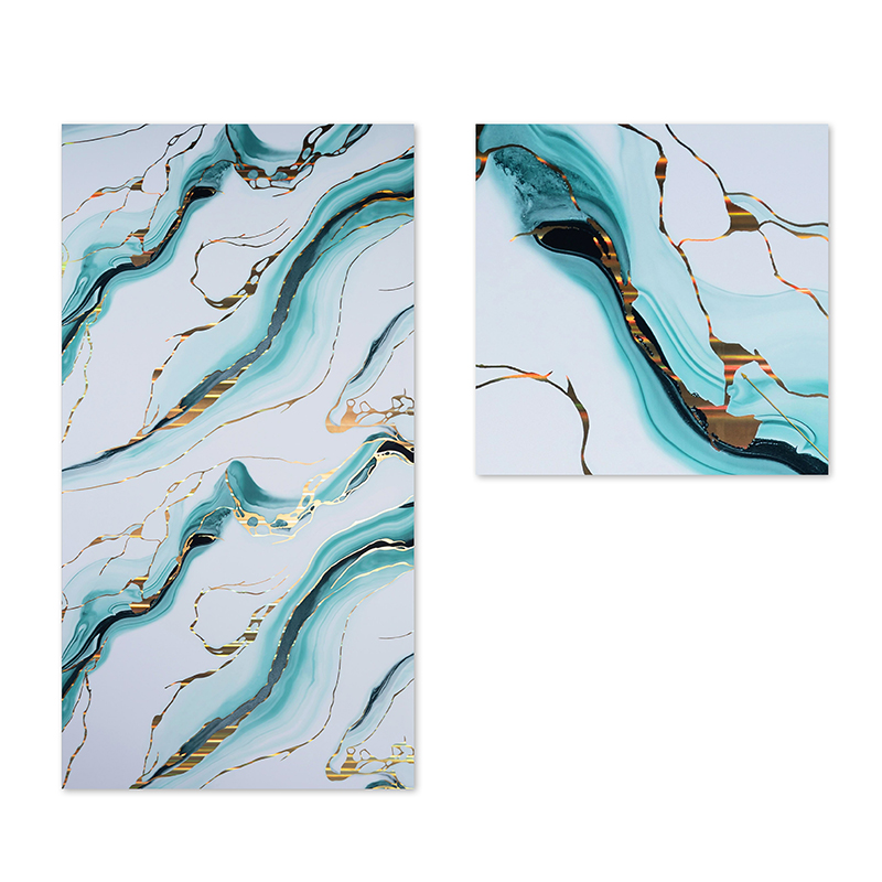 hot selling cheap Wall Panel Stickers IXPE UV marble decorative wall sticker custom for Home Decor