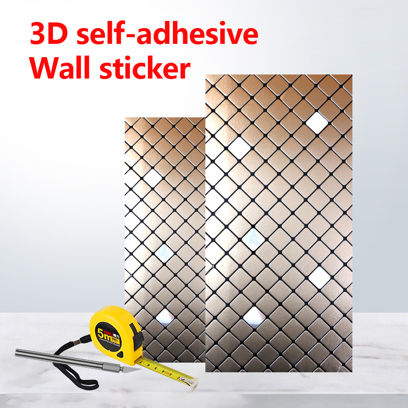 custom design 3d self-adhesive indoor wall stickers Removable Waterproof IXPE mosaic wall sticker