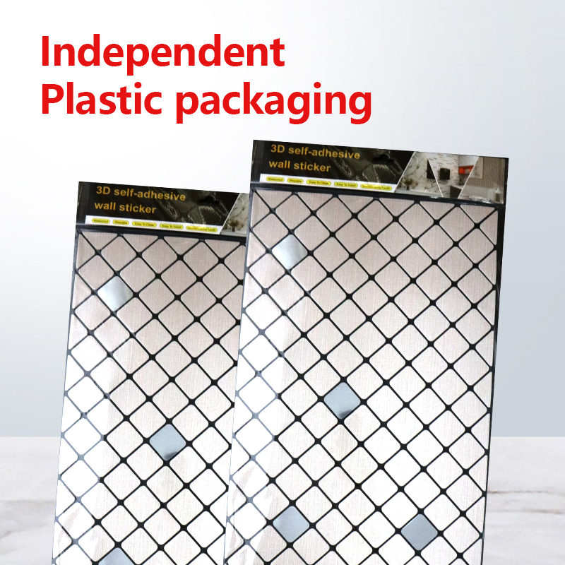 hot sale custom kitchen living room waterproof IXPE mosaic self adhesive 3d wall stickers home decoration