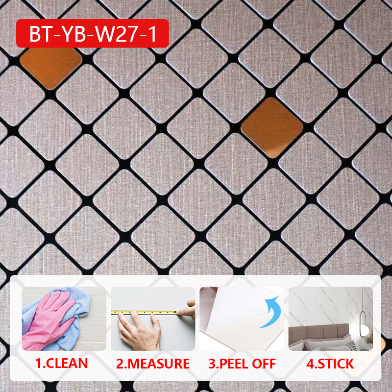 reliable quality Oil-Resistant 3d wall sticker waterproof mosaic self adhesive stickers for wall dec