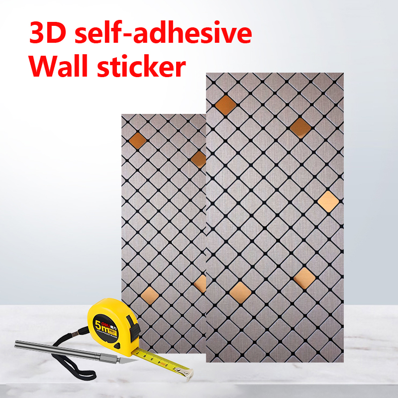 reliable quality Oil-Resistant 3d wall sticker waterproof mosaic self adhesive stickers for wall decoration