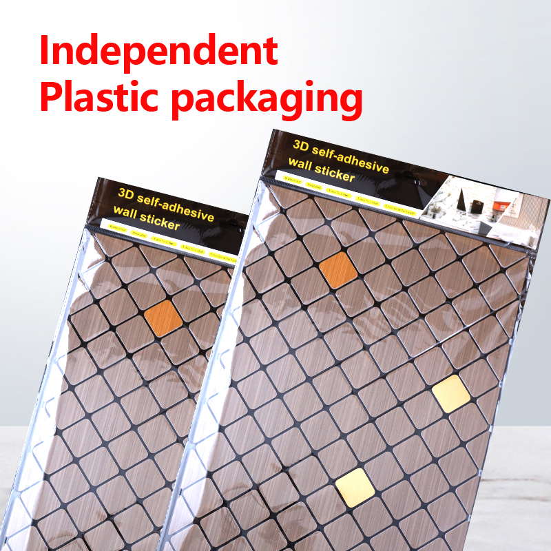 custom design 3d self-adhesive indoor wall stickers Removable Waterproof IXPE mosaic wall sticker