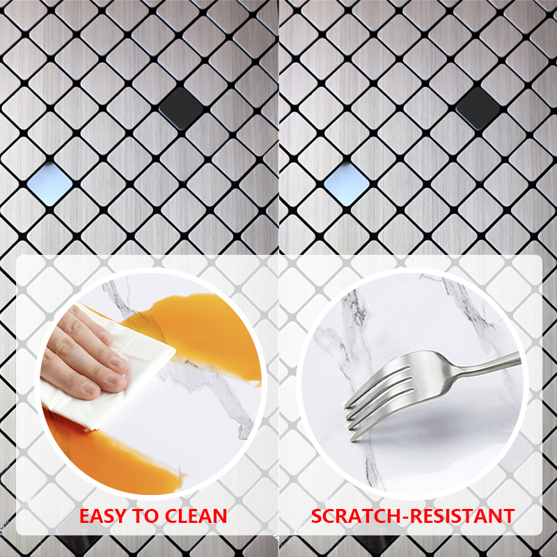 reliable quality Oil-Resistant 3d wall sticker waterproof mosaic self adhesive stickers for wall decoration