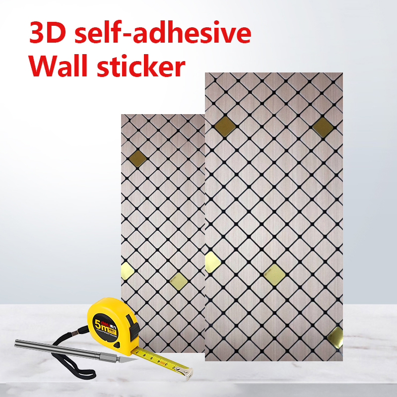 custom self-adhesive IXPE mosaic sticker Bathroom Kitchen waterproof 3d wall sticker for interior decoration