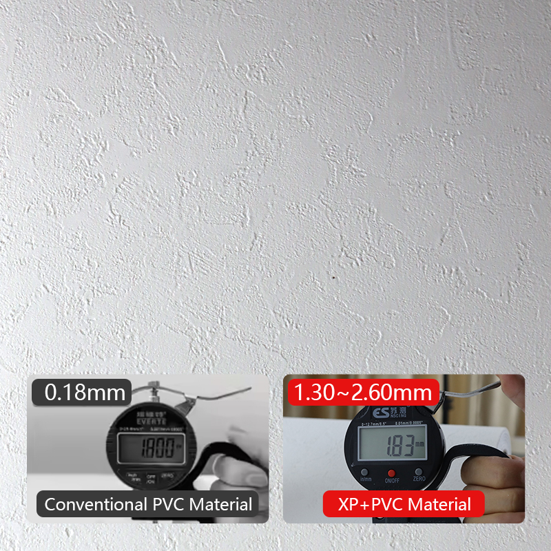 custom Eco-Friendly home decoration Durable self adhesive IXPE raised soft clay wall sticker for liv