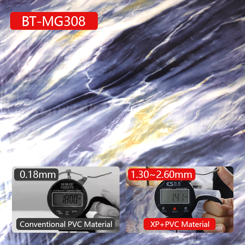 Easy Clean Surface Self-Adhesive Wall Paper Marble Sheet Sticker for Living Room and Bedroom