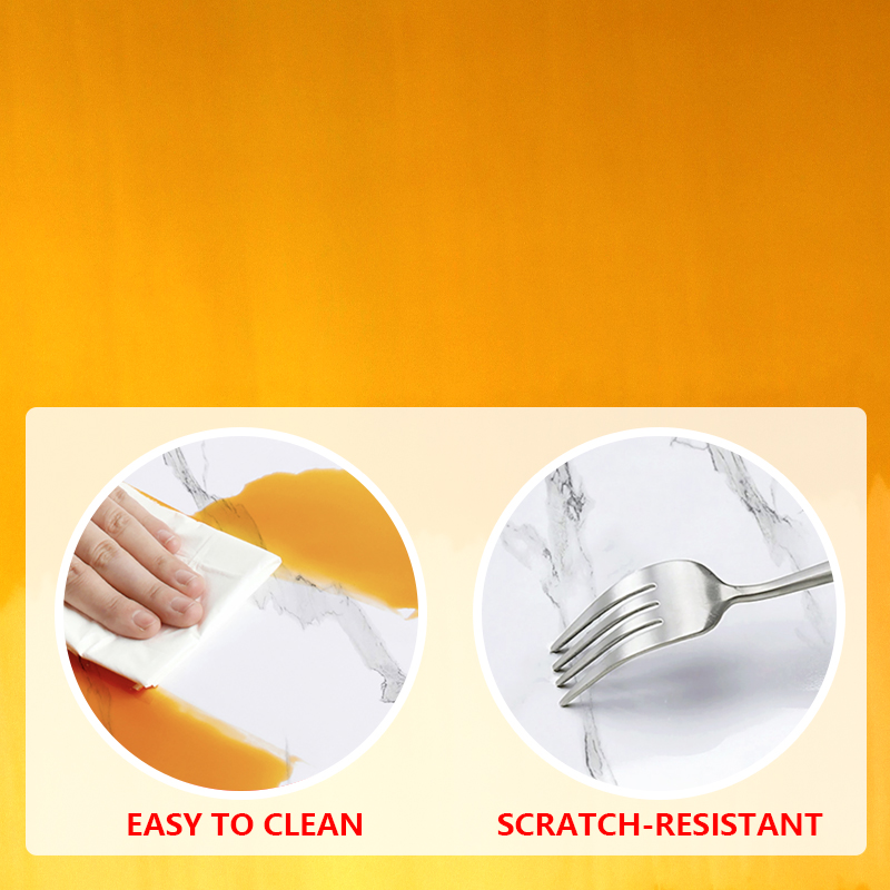 Easy Clean Surface Self-Adhesive Wall Paper Marble Sheet Sticker for Living Room and Bedroom