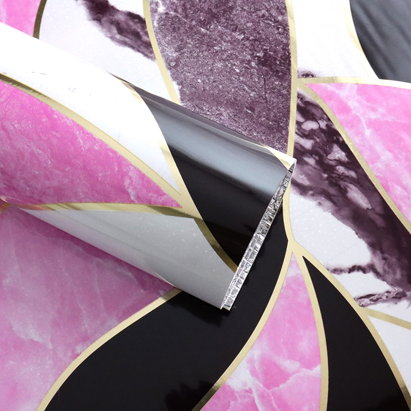 factory wholesale modern design Self Adhesive IXPE Waterproof UV Marble Wall Sticker for Household Use