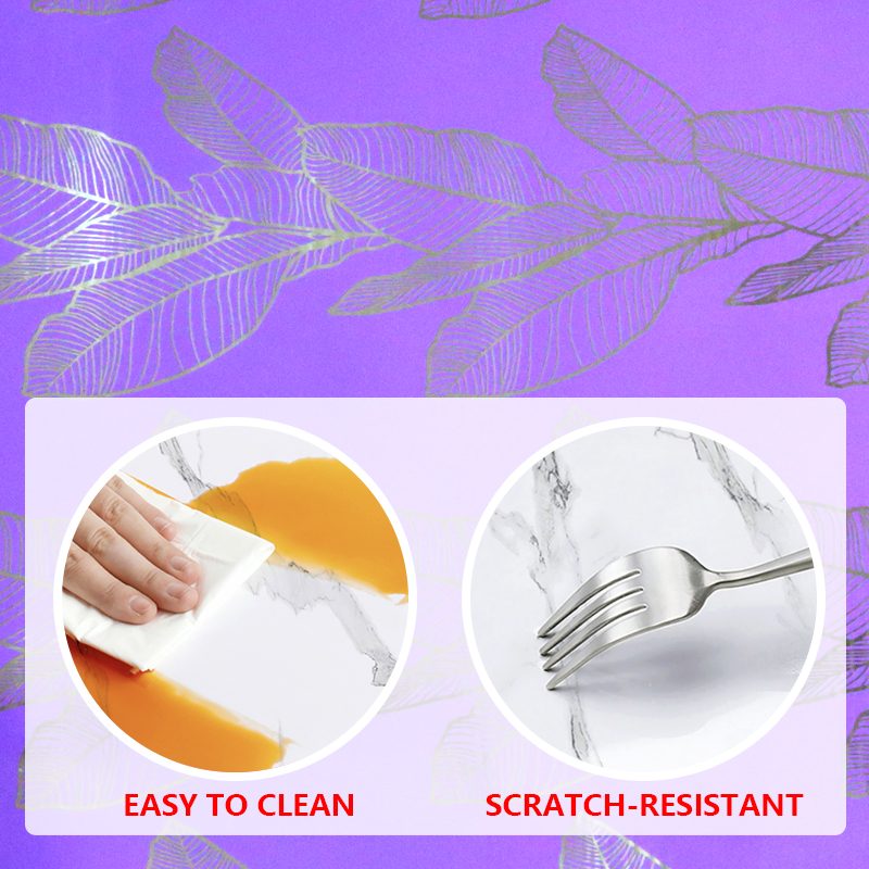 Easy Clean Surface Self-Adhesive Wall Paper Marble Sheet Sticker for Living Room and Bedroom