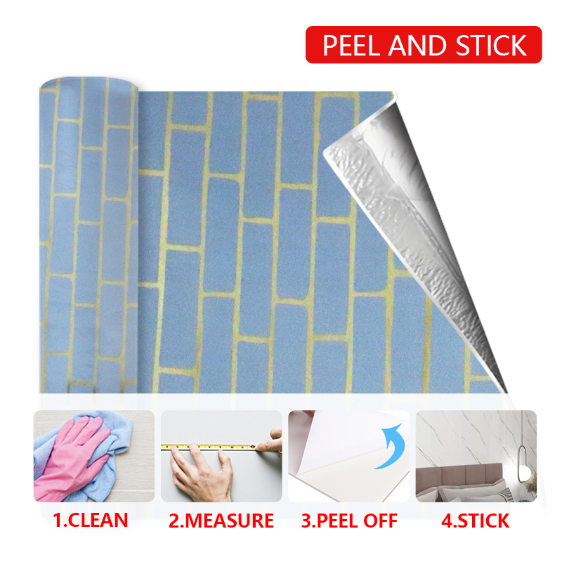 Easy Clean Surface Self-Adhesive Wall Paper Marble Sheet Sticker for Living Room and Bedroom