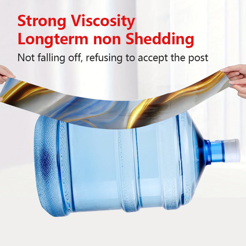 Easy Clean Surface Self-Adhesive Wall Paper Marble Sheet Sticker for Living Room and Bedroom