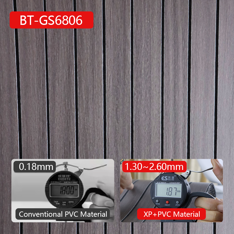 OEM Home Decor 3d grille self adhesive wall sticker Removable wood grain IXPE fluted wall panel stic