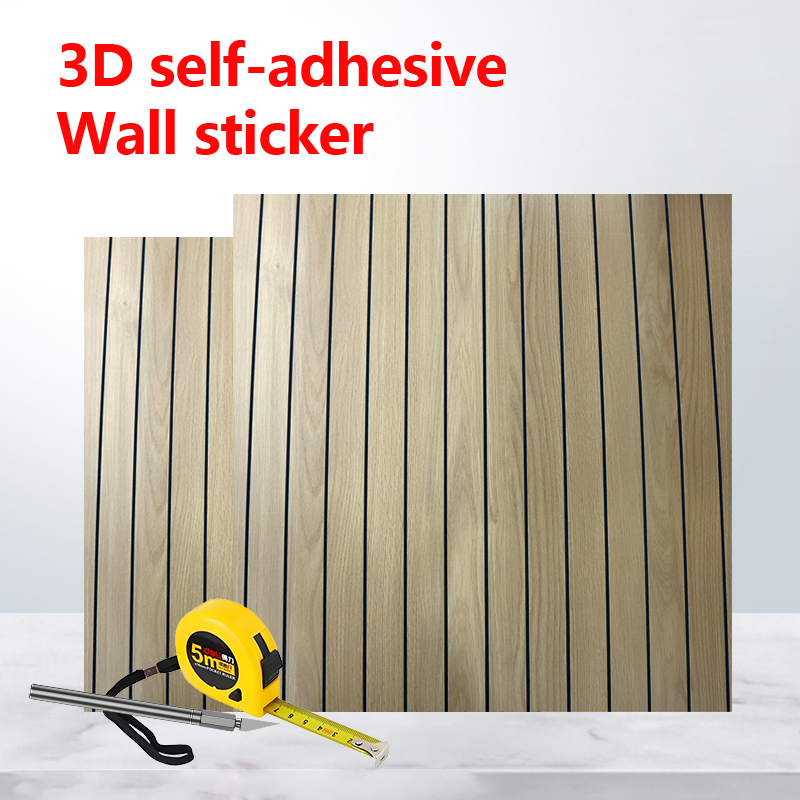 new design waterproof ixpe fluted wall sticker anti scratch high glossy self adhesive wall marble stickers