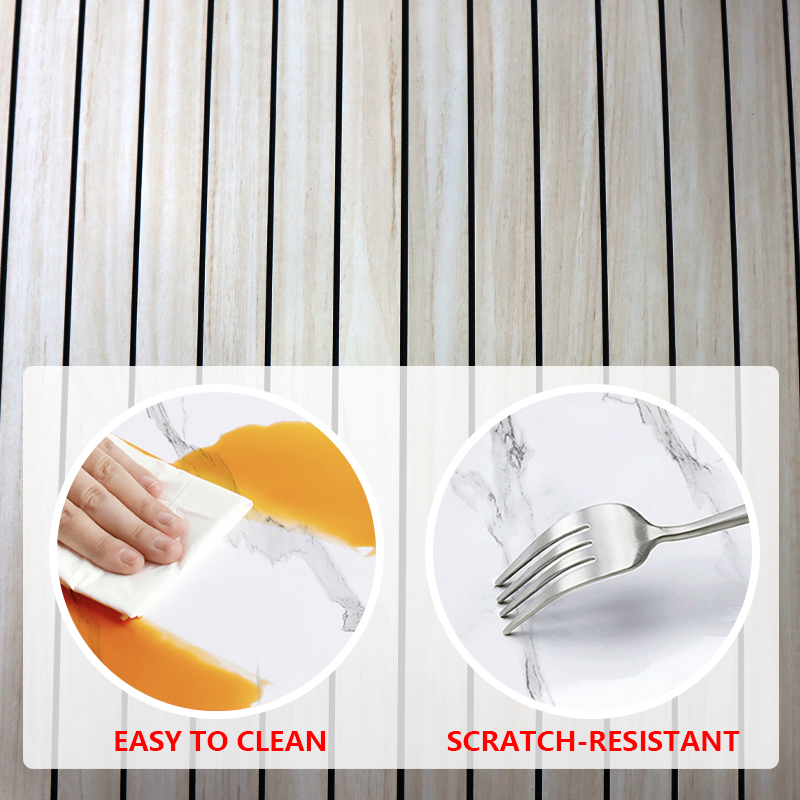 new design waterproof ixpe fluted wall sticker anti scratch high glossy self adhesive wall marble stickers