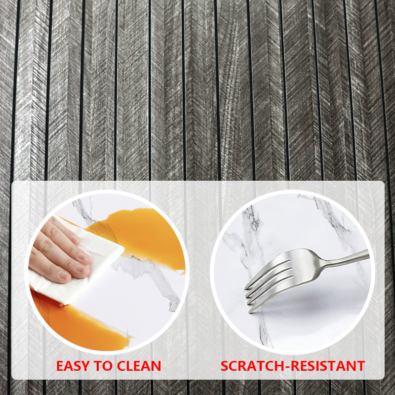 modern home Self Adhesive IXPE Fluted Wall Sticker Durable fashion wood pattern grille wall stickers