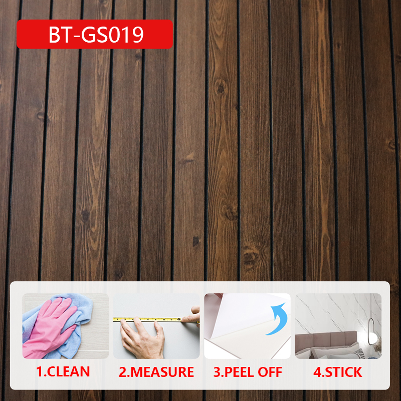 new design waterproof ixpe fluted wall sticker anti scratch high glossy self adhesive wall marble st