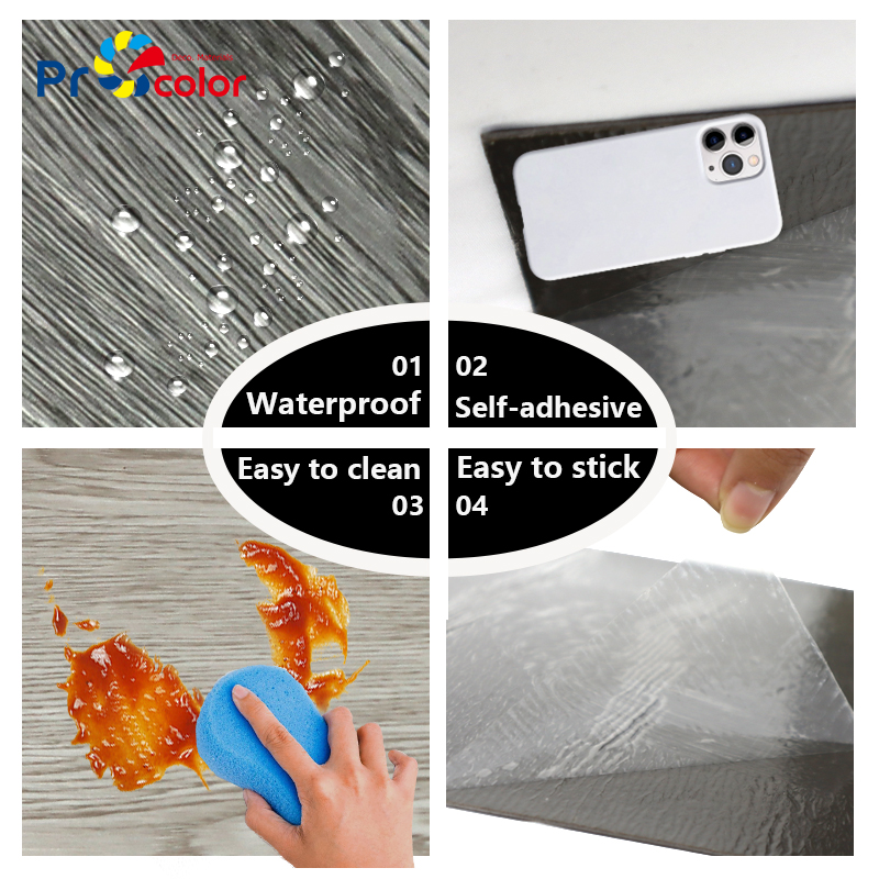 factory price custom design Anti-scratch self adhesive wood grain lvt pvc vinyl flooring for living room