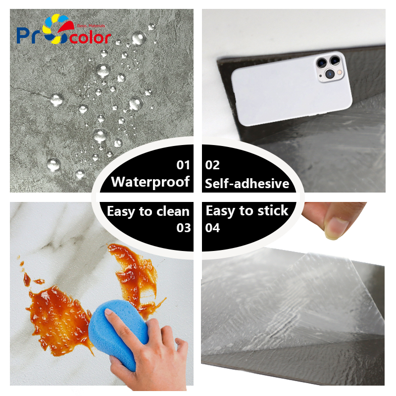 luxury home hotel pvc wood grain flooring Custom Design Easy installing self adhesive vinyl flooring